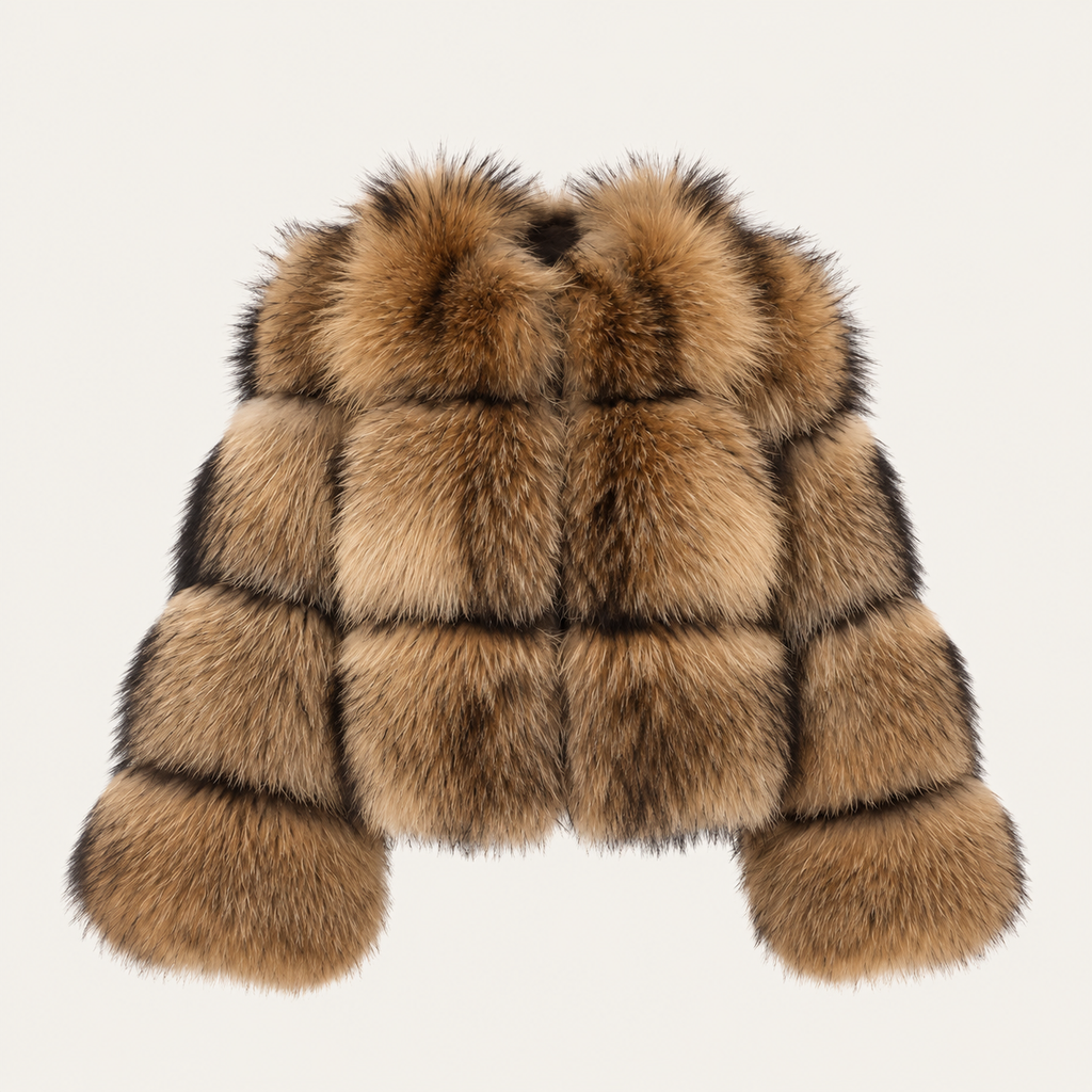 LINDA -
Manteau Court en Fausse Fourrure